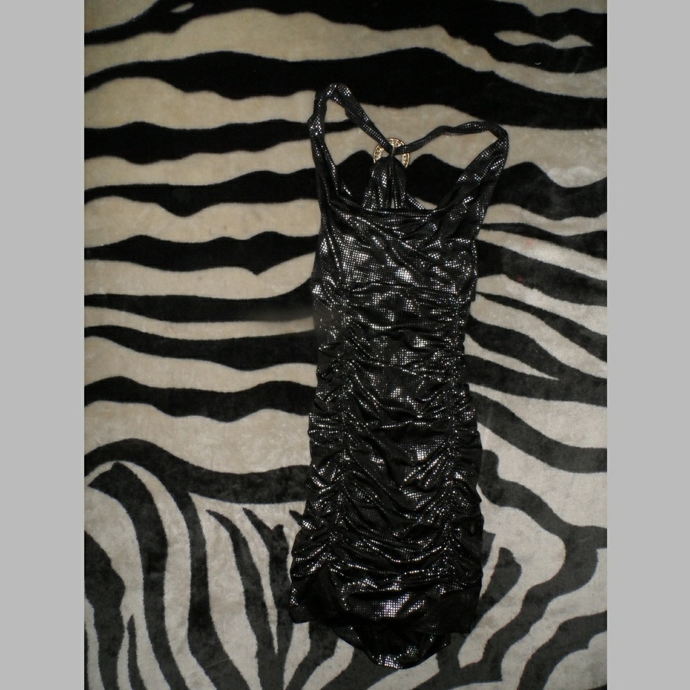 Silver & Black Sexy 80's Style Type Dress